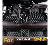 For Bmw X4 2014 2015 2016 2017 2018 Left Hand Drive Car Floor Mats Leather Rugs Auto Interior Mats Car Floor Mat(Coffee)