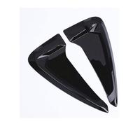 For BMW X5 E46 F30 E90 E60 F20 F10 E36 E39 E87 E70 G30 Car Modified Side Spoiler Shark Gills Fender Vent 3D Stickers Styling 2pcs Set Flares Eyebrow Protector(Black)
