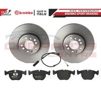 FOR BMW X5 E53 3.0 D 3.0i BREMBO FRONT BRAKE DISC DISCS PAD PADS SENSORS