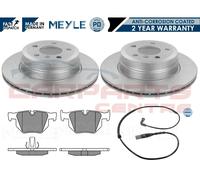 FOR BMW X5 E70 3.0D 3.0i 4.4 4.8 REAR MEYLE PD 320mm DISCS BRAKE PADS