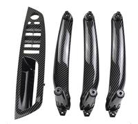 for BMW X5 X6 E70 E71 2007-2013 4PCS LHD Car Interior Door Pull Handle Inner Window Switch Armrest Cover Panel Inner Panel Armrest(OneColor)