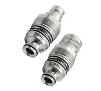 For Bobcat T250 T300 T320 Compatible Flat Face Coupler Kit, Features Male and Female Connectors, Meets Industry Standards