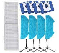 For bObsweep For Dustin Accessory Kit Mop Cloths, Filters, Dust Bags, and Side Brushes for Efficient Housekeeping (B)