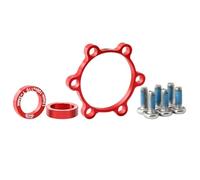For Boost-Compatible Bicycle Hub Adapter Set Designed For 15x100mm To 110mm Front Fork And 12x142mm To 148mm Rear Dropout(5mm红色)
