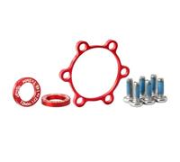 For Boost-Compatible Bicycle Hub Adapter Set Designed For 15x100mm To 110mm Front Fork And 12x142mm To 148mm Rear Dropout(3mm红色)