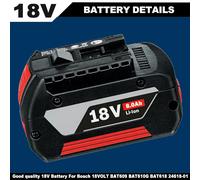For Bosch 18V 8.0 Ah Lithium Battery Professional GBA BAT609 BAT620 BAT610 NEW