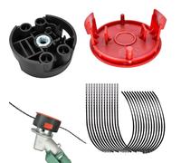 For Bosch F016800431 Trimmer Line, Grass Trimmer Spool Line for Bosch AFS 23 to 37 Brush Cutters, with F016F04841 Spool Cover and F016F04839 Cutting Head, 37cm × 3.5mm (10 Lines 1 Cover 1 Base)