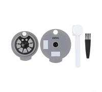 For Bosch For Tassimo Compatible Reusable Coffee Capsule Pod, Includes Multiple Lids, Capsule Cup, Spoon and Brush for Easy Brewing and Cleaning