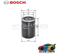 For Bosch Oil Filter 0986452001 140 mm High Efficiency Replacement Part 156411