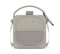 for Bose SoundLink Micro Speaker (2nd Gen) Case with Lanyard&Carabiner,Anti-Scratch Portable Silicone Protective Cover Compatible with Bose SoundLink Micro Portable Bluetooth Speaker (2nd Gen) (Gray)