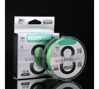 For Braided PE Fishing Line 8 Strand 150m with Ultra Smooth Coating and Superior Strength for Big Fish and Lure Applications (1.0 Green)