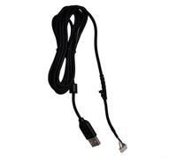 For Braided Replacement Cable For Logitech G502 Hero Mouse With Snakeskin Outer Layer Providing Enhanced Flexibility And Reliable Connection During Intense Gaming For Sessions In Black