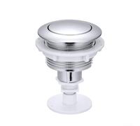 For Brazilian cistern single flush button with bracket ABS plastic actuator designed for secure fit and uniform water release characteristics (Silver)