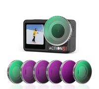 For BRDRC Lens Filter Set for Osmo Action 5 Pro/Action 4 Camera for UV CPL ND8/16/32/64 for Optical Glass Polarizer Accessories(UV)