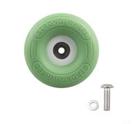 for brompton 74mm Upgrade Wheel PP TPE for durable Light for | Silent rolling tech, noise reduction, smooth push, urban streets, quiet commute, for durable PP TPE mix(Matcha Green.)