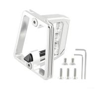 For Brompton Bike Frame Adapter with Front Carrier Block, 3 Hole Mounting, Construction (Silver)