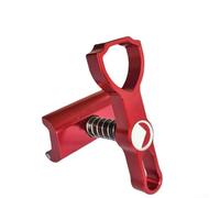 For Brompton Folding Bike Cnc Aluminum Alloy Shield Handle With C Clamp Black Red Gold Silver Lightweight Replacement Part For Frame And Tube Area Secure Locking Mechanism Easy Installation(Red)