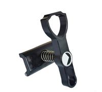 For Brompton Folding Bike Cnc Aluminum Alloy Shield Handle With C Clamp Black Red Gold Silver Lightweight Replacement Part For Frame And Tube Area Secure Locking Mechanism Easy Installation(Black)