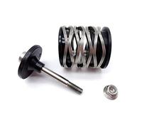 For Brompton Folding Bike Springs Suspension Triple Layer Titanium Axis Steel Axis Bicycle Rear Shock (Color : Titanium)