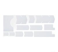 for brompton Frame Protection Sticker PVC Carbon 2pcs for brompton | for premium PVC film, blocks scratches and impacts, carbon fiber texture, fits for brompton frames perfectly(Transparent)