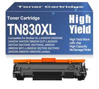 For Brother HL-L2400DW 2445DW 2447DW 2865DW DCP-L2620DW 2627DW 2660DW 2665DW MFC-L2800DW 2827DW 2835DW 2860DW Toner Cartridges Compatible TN830 TN830XL Toner,TN830XL-1PC