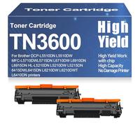 For Brother HL-L5210DN L5210DW L5215DN 6415DWL6415DN L6210DW L6210DWT L6410DN Toner Cartridges Compatible TN3600 TN3600XL Toner for Brother DCP-L5510DN L5510DW,TN3600-2PC