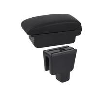 For BRV For BR-V Car Armrest Box Center Storage Box Car Arm Rest Box(B1 black line 3USB)