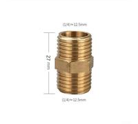 For BSP Male to Male Brass Pipe Adapter 1/4 Inch Quick Connector for Air Line Hoses and Compressors (1pc)