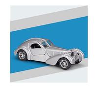 For Bugatti 1936Atlantic Classic Car Simulation Alloy Car Finished Model With Base 1 24 Motor Vehicles Toys