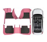 For Buick For ENCORE 2013-2019 Eco-friendly Avenue Coche Accessorie Liners PU-leather Waterproof Custom Car Floor Mats Rubber Car Mat(C-black pink)