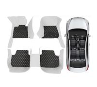 For Buick For ENCORE 2013-2019 Eco-friendly Avenue Coche Accessorie Liners PU-leather Waterproof Custom Car Floor Mats Rubber Car Mat(C-black white)