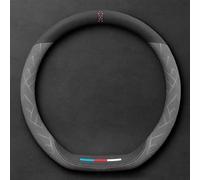 for Buick GL6 GL8 Microfiber Leather Car Steering Wheel Cover Non-slip Breathable Steering Wheel Covers Protective Sleeve Accessories,A/D~type-B/Grey