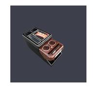 FOR Buick Gl8 2000-2019 Armrest Storage Box Car Armrest Box Armrest Box With USB Cup Holder Atmosphere Light Multifunctional Storage Box(Black Wood)