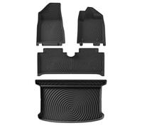 For BYD For Dolphin TPE 3D Car Floor Mats Cargo Liner Trunk Pad Foot Mat Odorless Tray Protection All Weather BLACK(Style5)