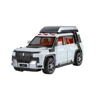 For BYD U8 SUV 1/24 Die-casting Metal New Energy Off-road Car Model Sound And Light Gifts(White)