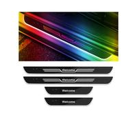 (For C-HEVROLET, C-4Pcs) New4/2 Pcs Customized Car Door Sill Light RGB Colour Car Scuff Plate Pedal