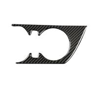 For C&hevrolet For Camaro 2017 2018 2019 2020 2021 2022 Real Carbon Fiber Car Cup Holder Panel Frame Cover Decorative Stickers Car Interior Mouldings(Black)