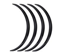 For C&hevrolet For Cruze For Malibu For Tahoe For Suburban Car Wheel Eyebrow Arch Trim Lips Strip Fender Flares Wheel Arches(4Pcs-Glossy Black)