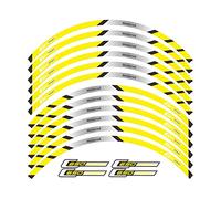 For C650 Sport Motorcycle Front And Rear Wheels Edge Outer Rim Sticker Reflective Stripe Wheel Decals