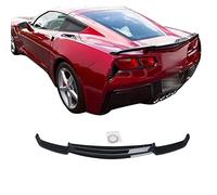 for C7 Corvette Rear Spoiler Fit for 2014-2019 Chevy Chevrolet Corvette C7 Rear Trunk Wing ABS Painted High Rise Style Accessories Exterior (Gloss Black)