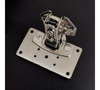 For Cabinet Door Repair Hinge Fixing Plate Stainless Steel with Enhanced Hole Pattern for Hinge Adaptability Comes in 4 or 10 Pieces with Screws (4pcs)