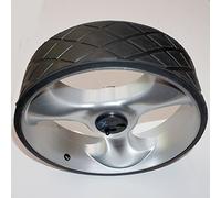 For Caddymatic Golf Electric Trolley Silver Sports Wheels per pair