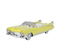 For Cadillac Eldorado Biarritz Series 1959 Series 62 Luxury 1:24 Metal Car Model Home Fashion Decoration Birthday Gift(Yellow)