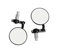 For Cafe Racer 22mm 2Pcs 7/8" Motorcycle Rear Mirror Motorcycle Handlebar End Mirror Rearview Mirror