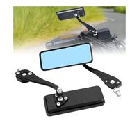 For Cafe Racer For Bobber For Chopper Universal Rectangle Rearview Handlebar Mount Side Mirrors Rearview Mirror