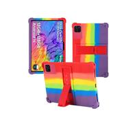 for Callsky-Tab Ctab 11 Android 14 Tablet 11 inch Case,Shock Proof Lightweight Stand Rubber Shell Protective Cover,Kids Friendly Soft Silicone Adjustable Stand Cover for Callsky-Tab Ctab 11,Rainbow