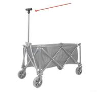 for Camp Wagon Cart Push Handle - 13 X 5.5 Cm Folding Trolley Handle for Luggage Cargo Outdoor Gear - Sturdy Plastic Hand Truck Grip Compatible with Most Carts
