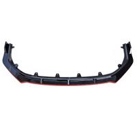 For Camry For 9th 2024 ABS Gloss Black Or Look Front Bumper Lip Splitter Spoiler Refit Car Spoiler Accessories 3PCS(Glossy Black Red)
