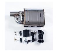 For Car Air Muffler H Style Silence Remote Control Adjustable Car Modification Kit Car Exhaust Tip Exhaust