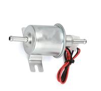 For Car Carburetor Motorcycle ATV 12V 24V Electric Fuel Pump Low Pressure Bolt Fixing Wire Diesel Petrol HEP-02A Motorcycle Mechanical Fuel Pump(12V Silver)